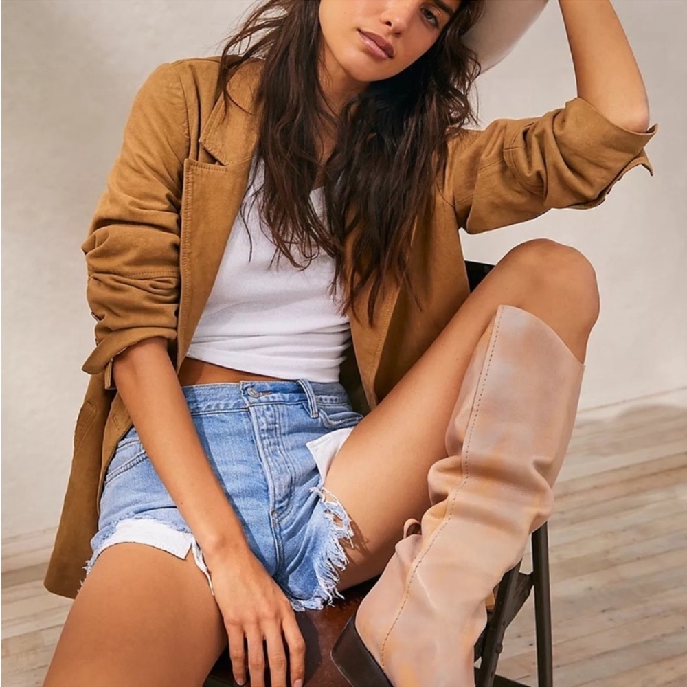 Free People We The Free Bryce Equestrian Tall Slouchy Boots Size 40